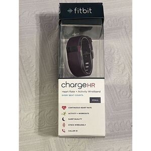 Fibit Charge HR Heart Rate Activity Wristband Watch Workout Sleep Caller ID EUC